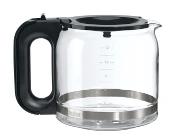 Braun Glass Caraffe, 12 cups KF7370SI/KF6031/7000/7120/7030/7150/7170...
