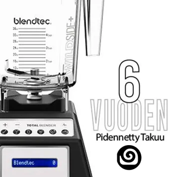 Blendtec-lisätakuu, 6 vuotta Classic 575-mallille